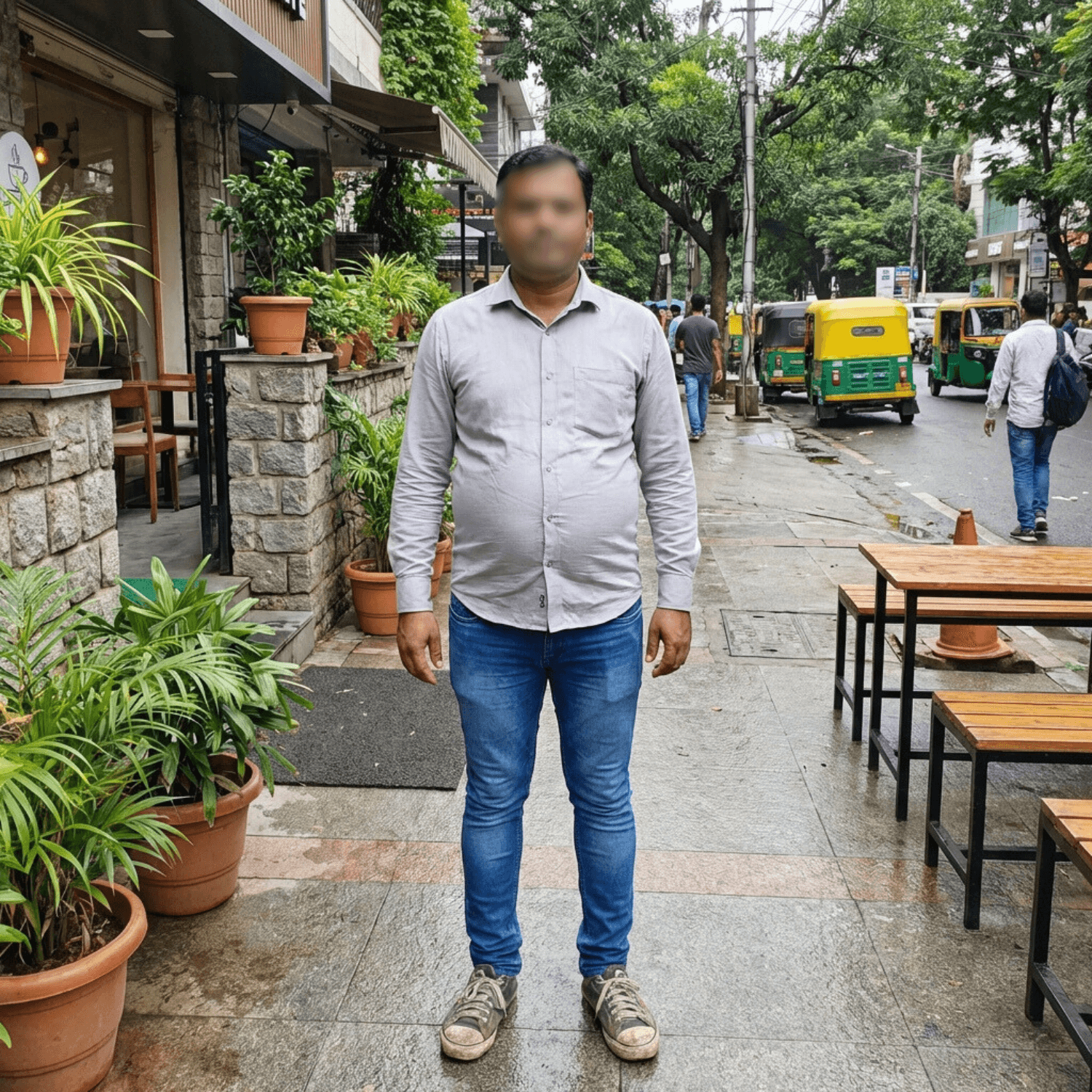 Before — dressing to disappear
